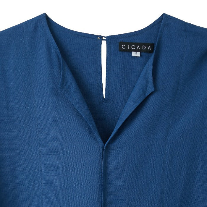 CICADA Two-way Loose-fit Blouse (Blue) | Isetan KL Online Store