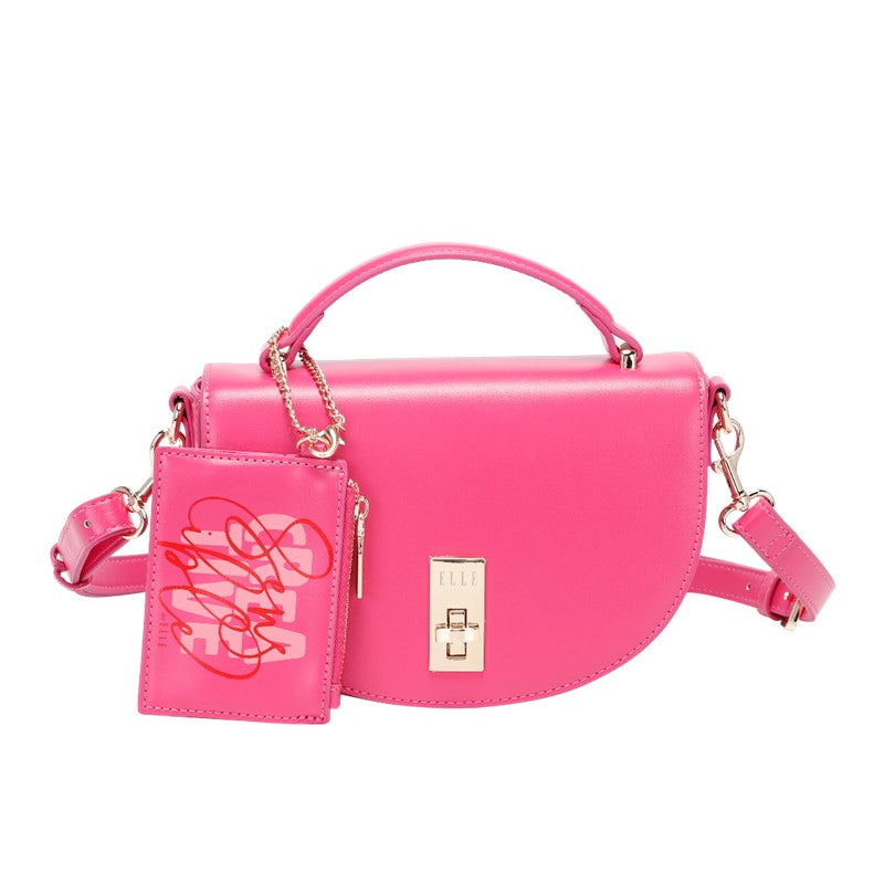 ELLE Color Therapy Saddle Bag (Fuschia Pink) | Isetan KL Online Store