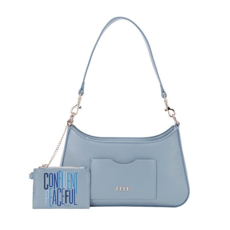 ELLE Color Therapy Shoulder Bag (Smoky Blue) | Isetan KL Online Store