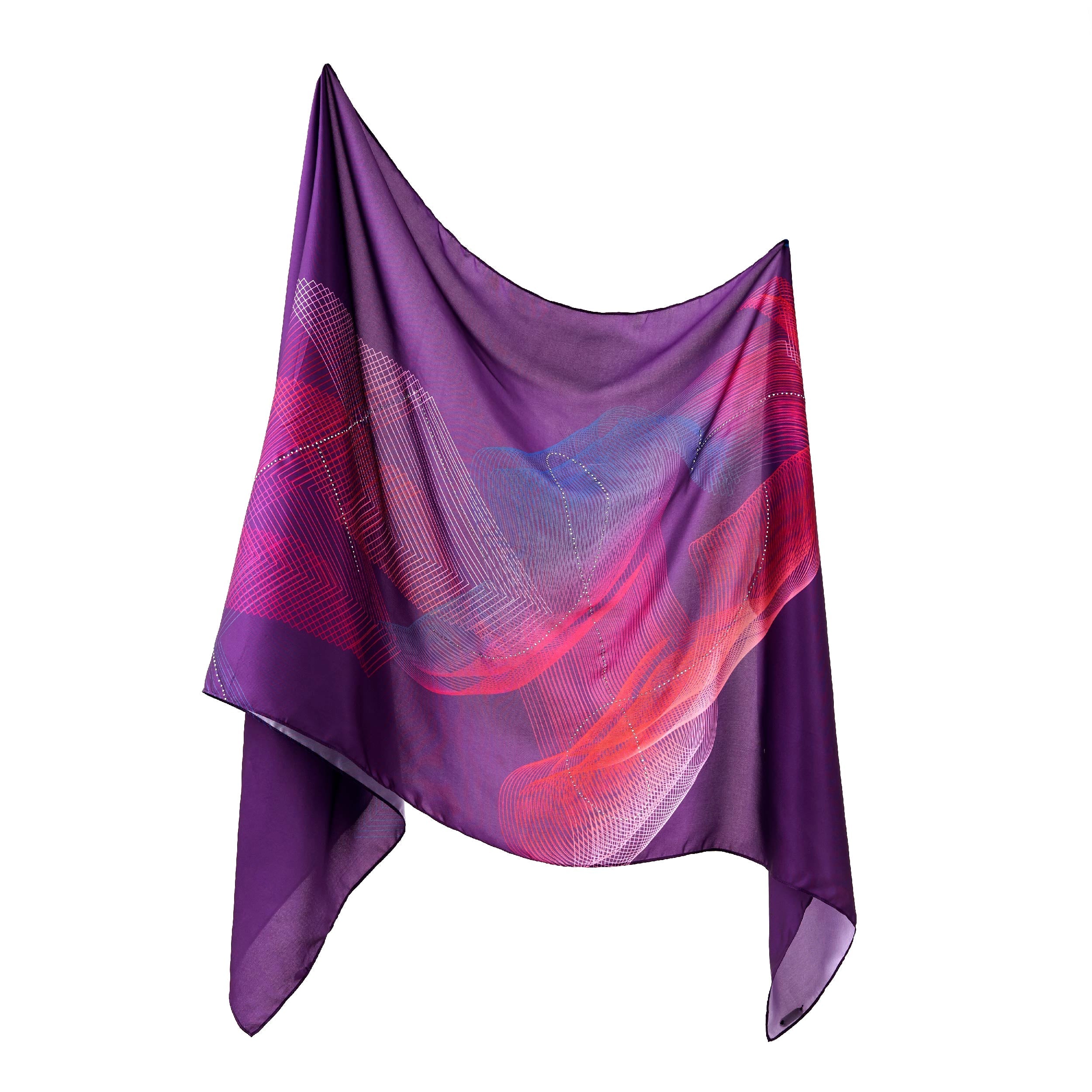 ELLE Dancing Elle Shawl (Ultra Violet) | Isetan KL Online Store