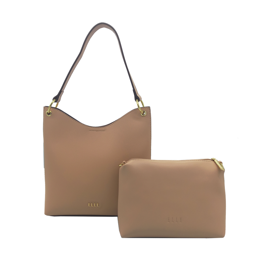 ELLE Evelyn Hobo Bag (Almond) | Isetan KL Online Store