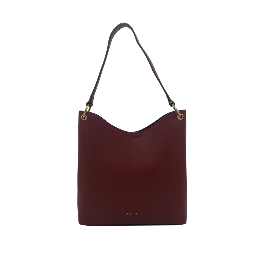 ELLE Evelyn Hobo Bag (Maroon) | Isetan KL Online Store