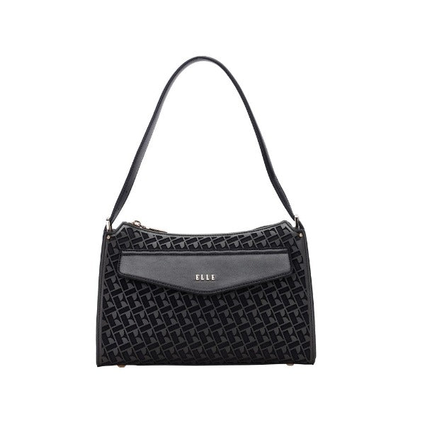 ELLE Gladys Hobo Bag (Black) | Isetan KL Online Store