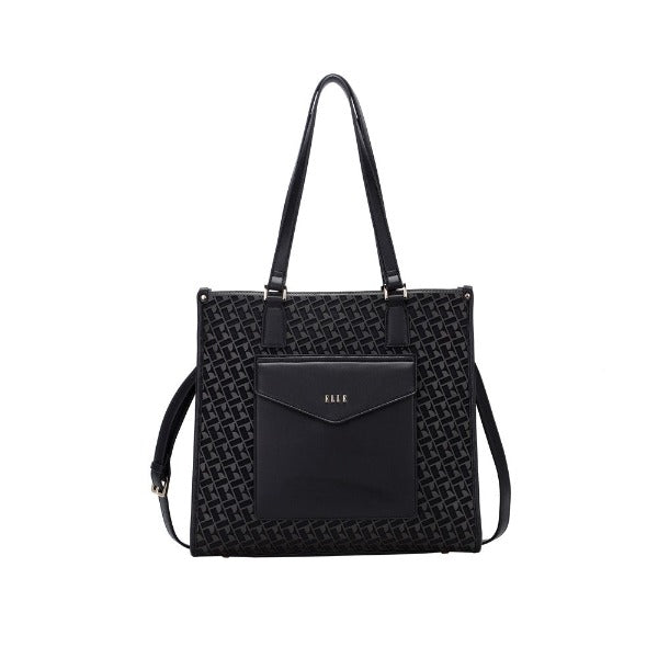 ELLE Gladys Tote Bag (Black) | Isetan KL Online Store