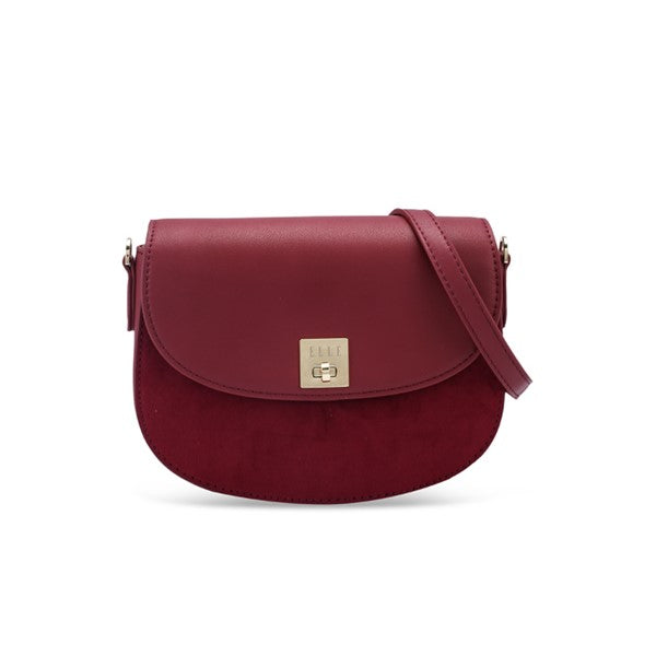 ELLE Shanice Saddle Bag (Maroon) | Isetan KL Online Store