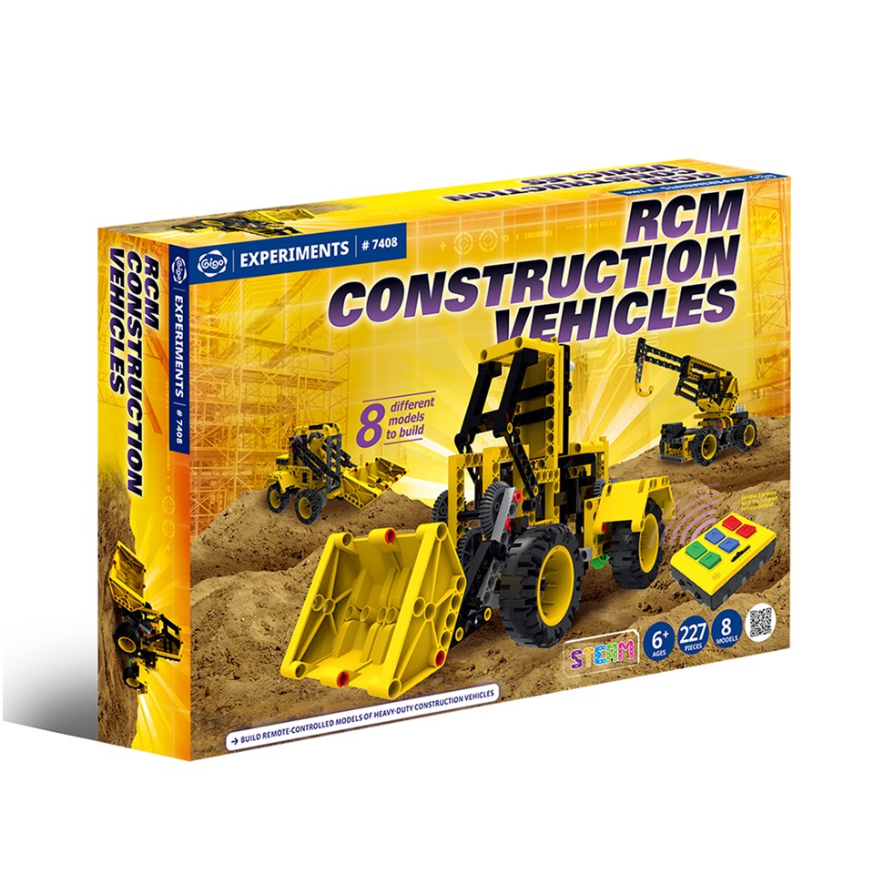 GIGO Experiments - RCM Construction Vehicles (227pcs) | Isetan KL Online Store