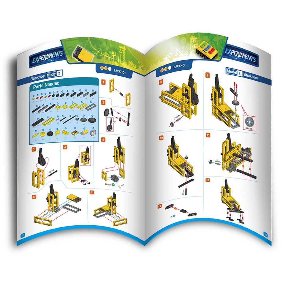 GIGO Experiments - RCM Construction Vehicles (227pcs) | Isetan KL Online Store