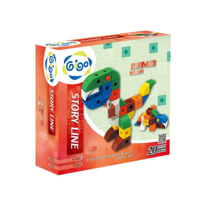 GIGO Story Line - Mini Dino (71pcs) | Isetan KL Online Store