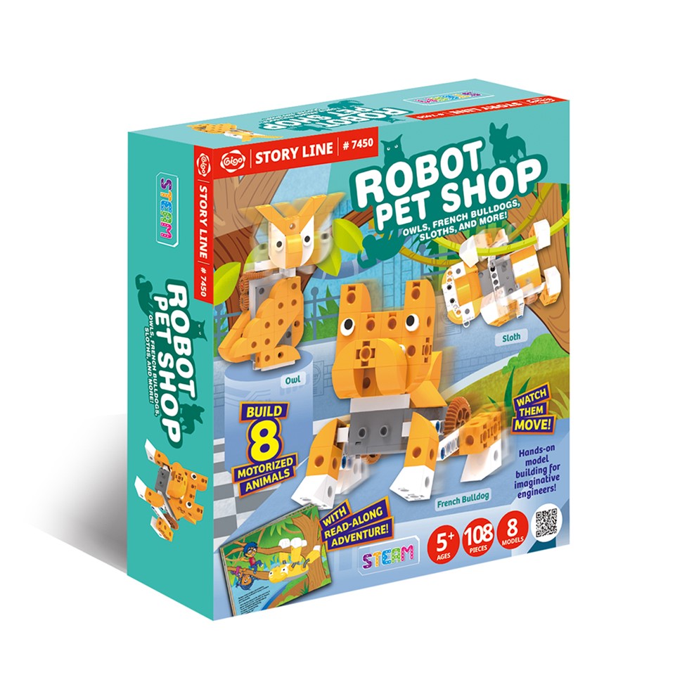 GIGO Story Line - Robot Pet Shop (108pcs) | Isetan KL Online Store