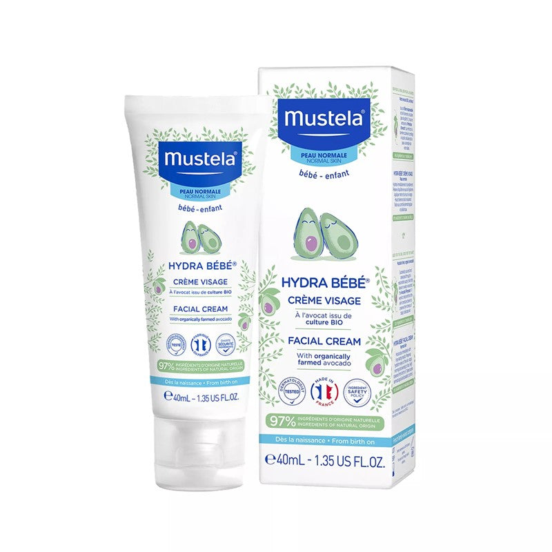 MUSTELA Hydra Bebe Facial Cream With Organically Farmed Avocado 40Ml | Isetan KL Online Store