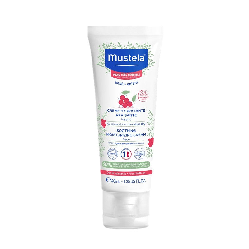 MUSTELA Soothing Moisturizing Cream Face With Organically Farmed Schisandra 40Ml | Isetan KL Online Store