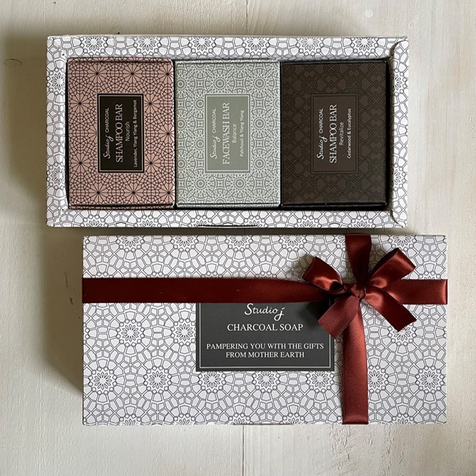 STUDIO J Assorted Gift Set : Charcoal Soap | Isetan KL Online Store