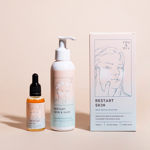 YOU&OIL Restart Cleansing Oil 30ml + Cleanser 150ml (For Skin Detox) | Isetan KL Online Store